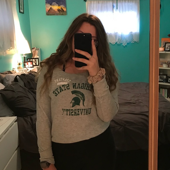 NOT FOR SALE Terry Cloth Michigan State Sweater - Picture 2 of 5